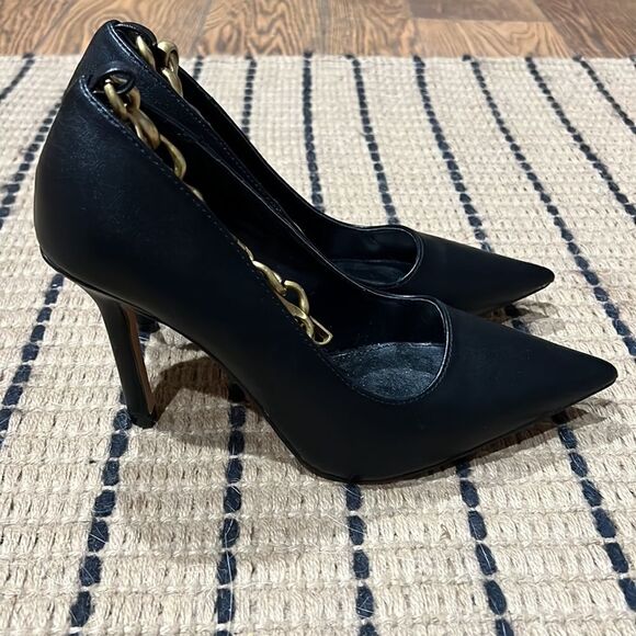 Express Chain strap pointed toe pumps Size 7.5 A9 - Picture 7 of 13